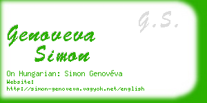 genoveva simon business card
