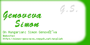 genoveva simon business card